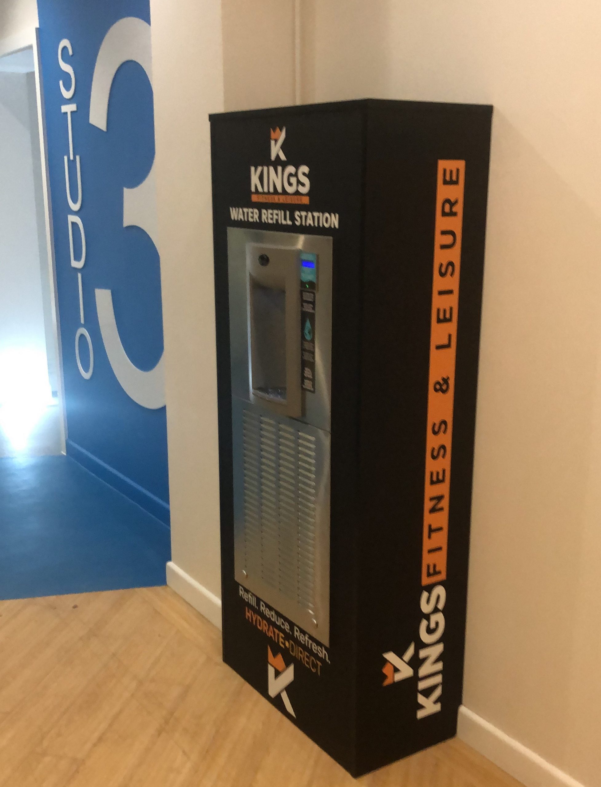 NEW water dispensers and locations Kings Fitness & Leisure